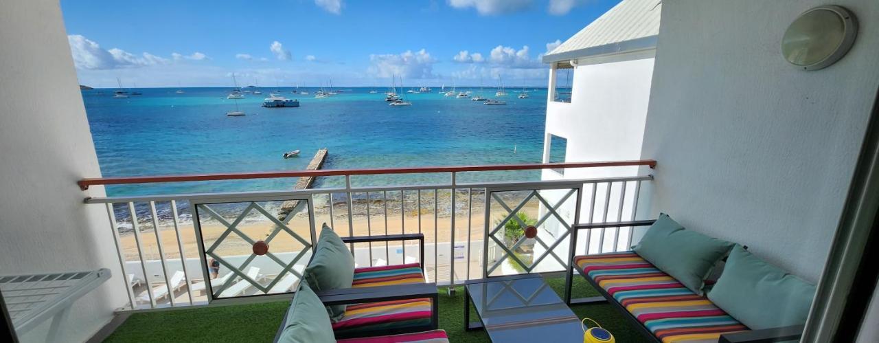 Beau Duplex Vue Mer Avec Piscine Et Acces Plage Marigot  Bagian luar foto